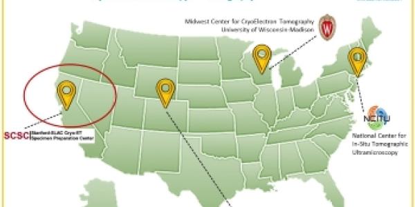 NIH CryoET Centers Map